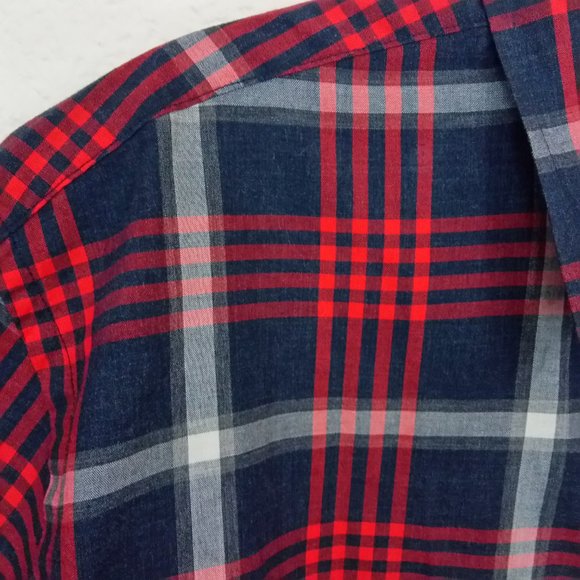 J. Crew Men's 100% Cotton Plaid Button Down Shirt - Picture 9 of 14